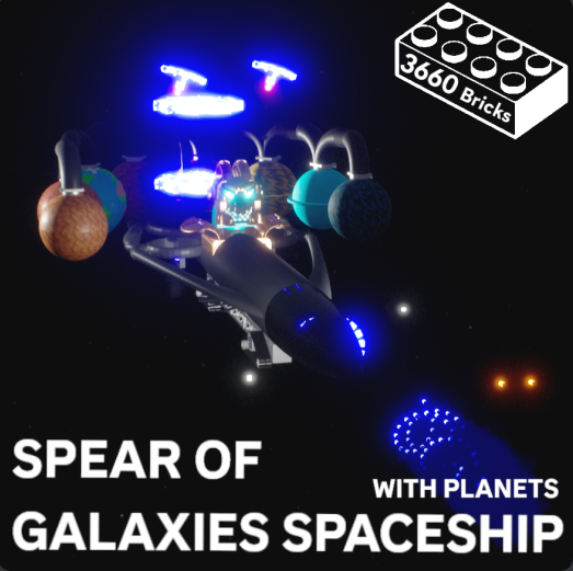 Masterful spaceship spear of galaxies with planets destroyer