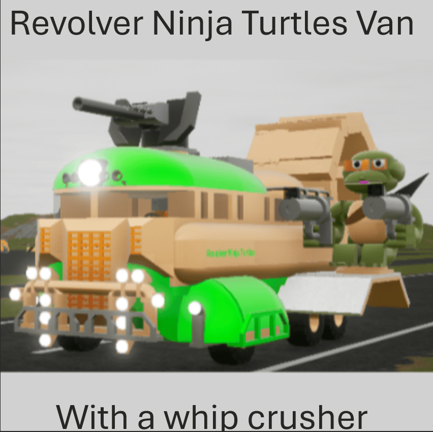 Revolver Ninja Turtles Van with whip destroyer