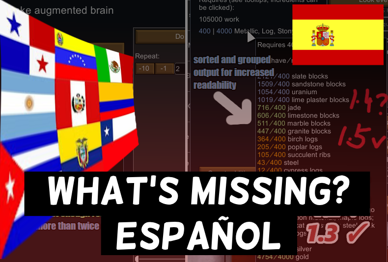 What's Missing? 1.5 temp Español
