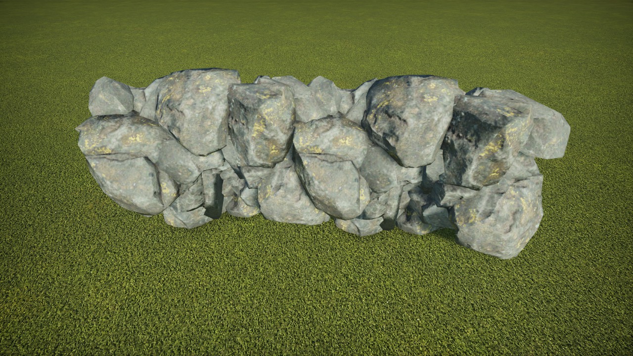 Stone/Rock wall section