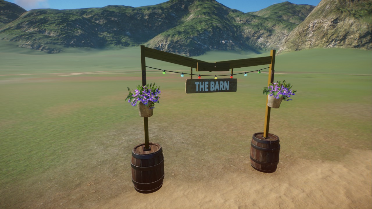 Barn Path Sign