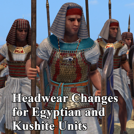 Headwear Changes for Egyptian and Kushite Units