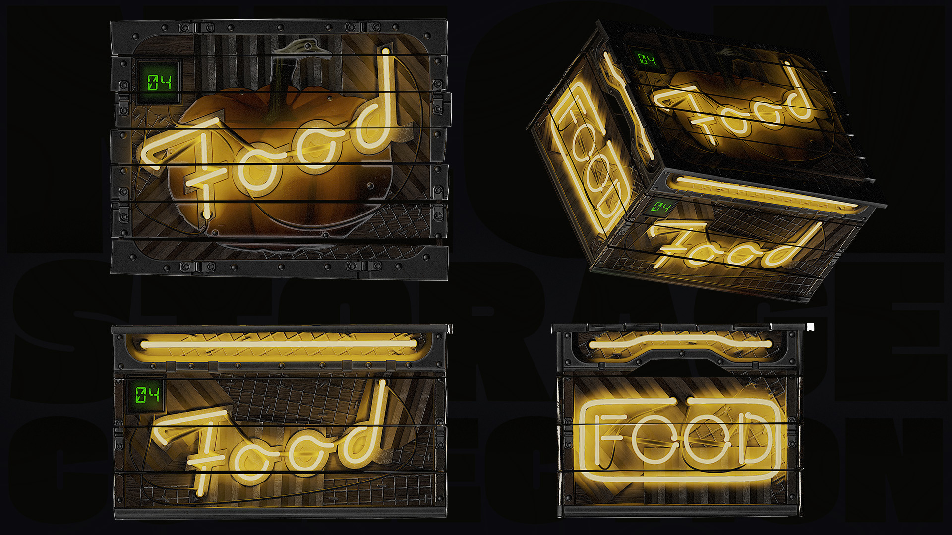 Neon Small Food Storage