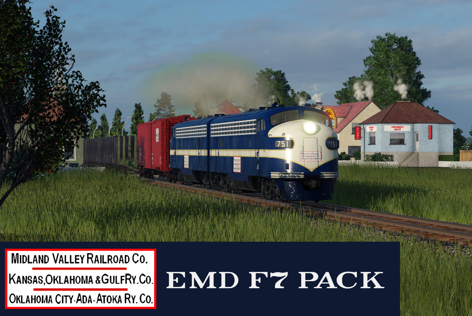 EMD F7 Expansion: Kansas, Oklahoma & Gulf F7 Pack