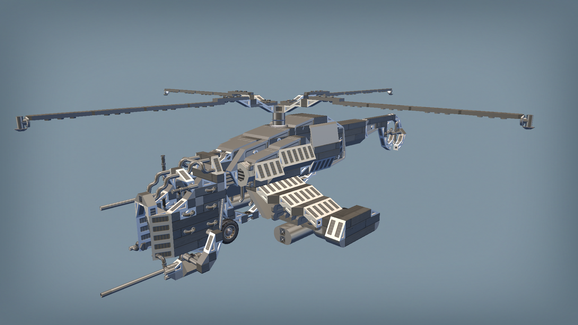 [Half-Life 2] Вертолет охотник (Hunter-Chopper) (Combine helicopter)