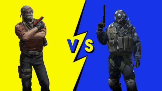 Blue vs Yellow 1v1 – Counter-Strike 2 Mod