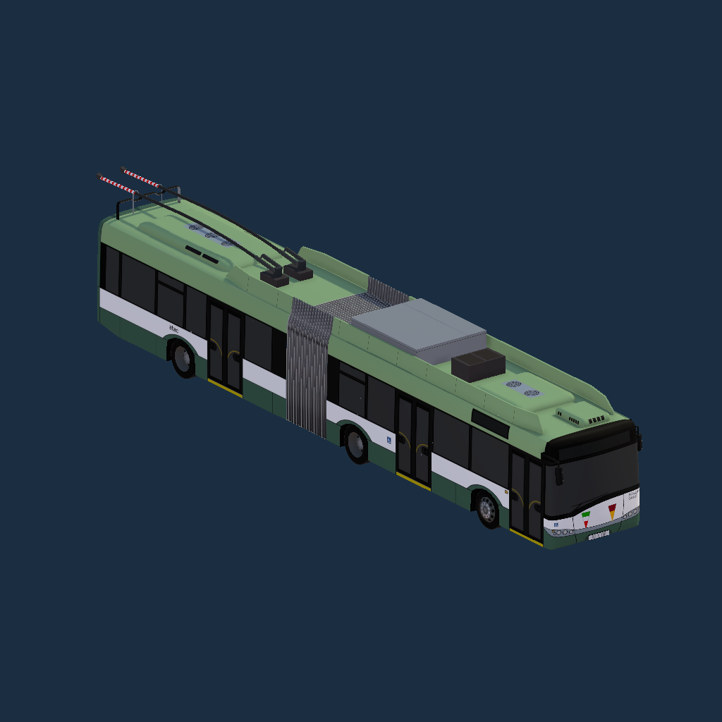Rome (with pennants) - Solaris Trollino 18 III