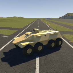 Desert Worms Simple Amphibious Armoured Personnel Carrier by Uncle T