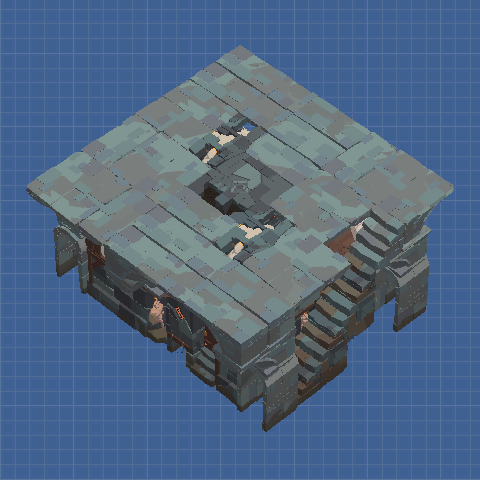 Over-optimised stackable housing (insulated stone)