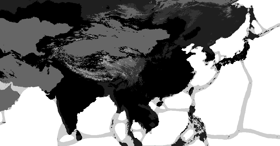 Big East Asia Map
