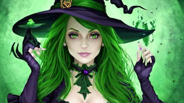A Beautiful Witch ( Halloween theme ) - Witch