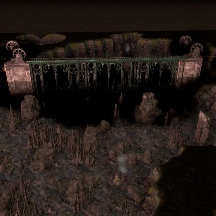 Under ground gate mechanism