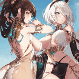 MitsuArt 2B & Eve SFW & NSFW