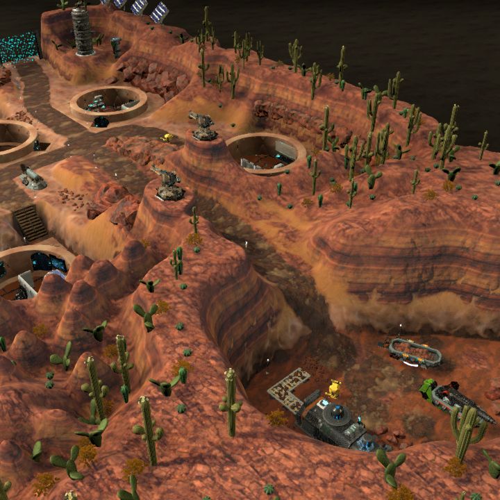 Scifi mining colonist area