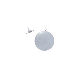 astronaut on moon halogram