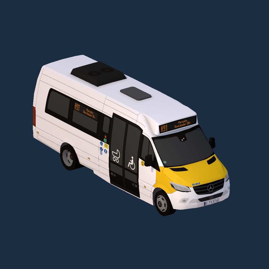 MB Sprinter City 45 - BVG Sub - Taxiinnung - Grundlack