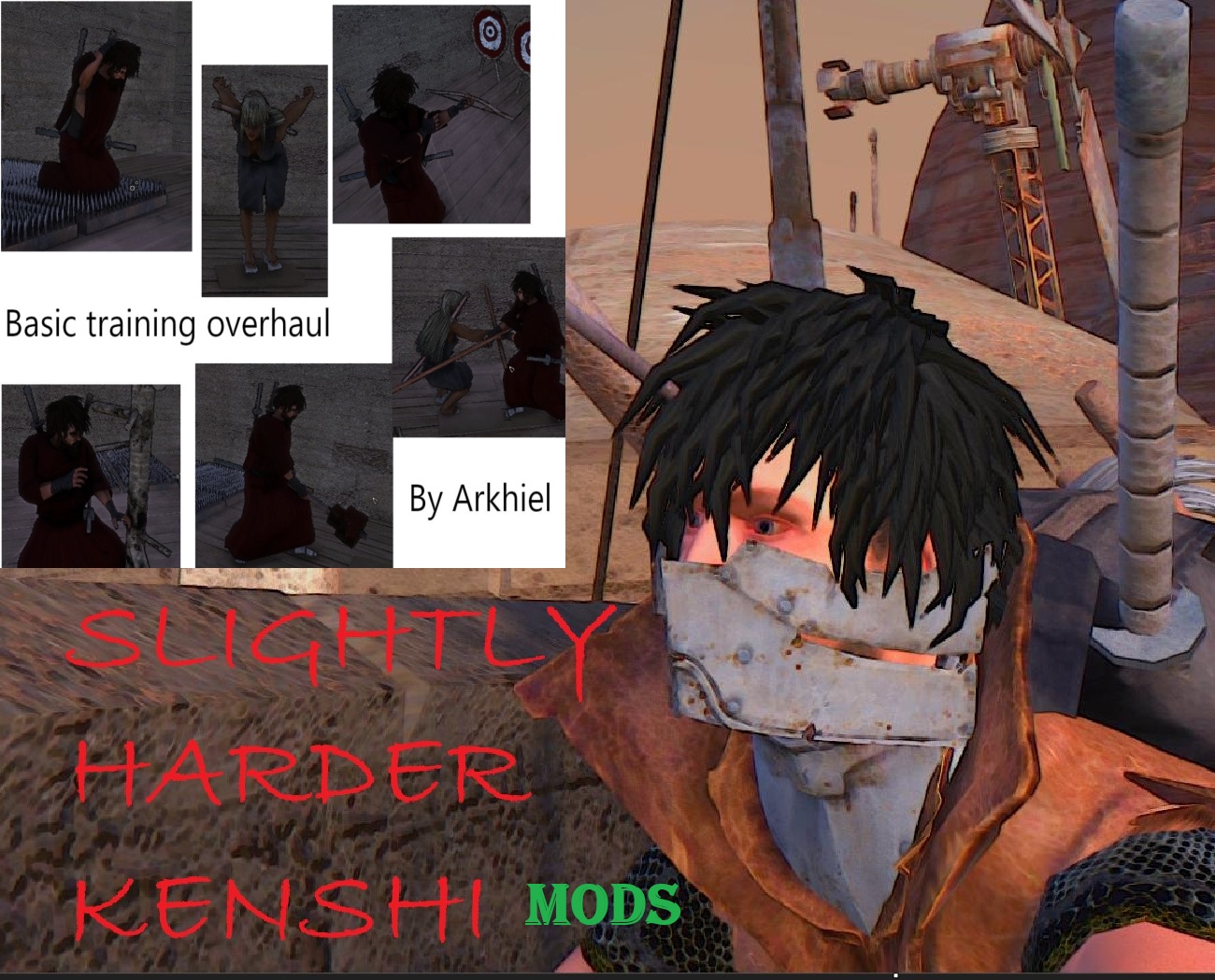 Basic Training Overhaul Vanilla + - Slightly harder Kenshi mods