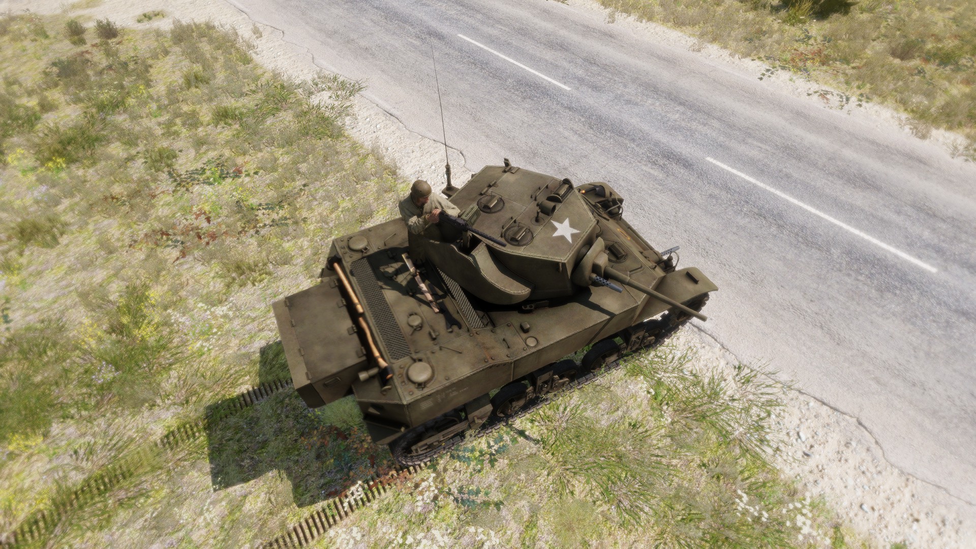 M5A1 Stuart with Roof MG (SPE44/CSA38)
