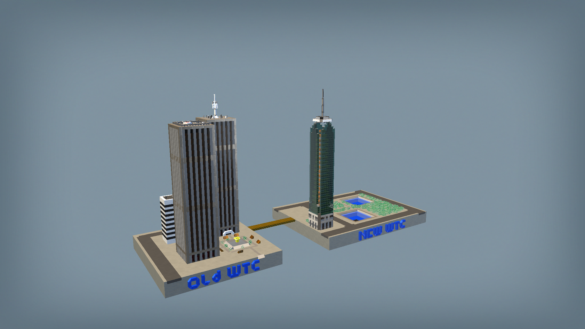 Old and new world tdrade center