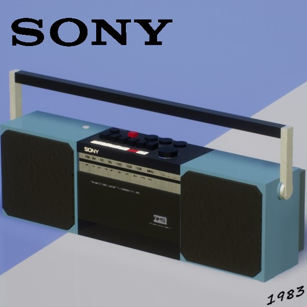 (1.7+ Beta Version) 1983 Sony FM/AM Stereo Cassette-Corder CFS-300 Boombox