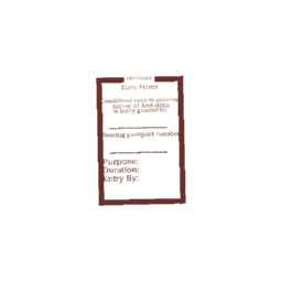 Arstotzka Entry permit