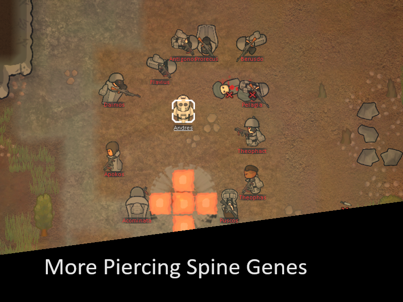 More Piercing Spine Genes