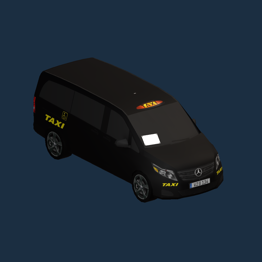 Mercedes Vito Taxi Yellow stickers