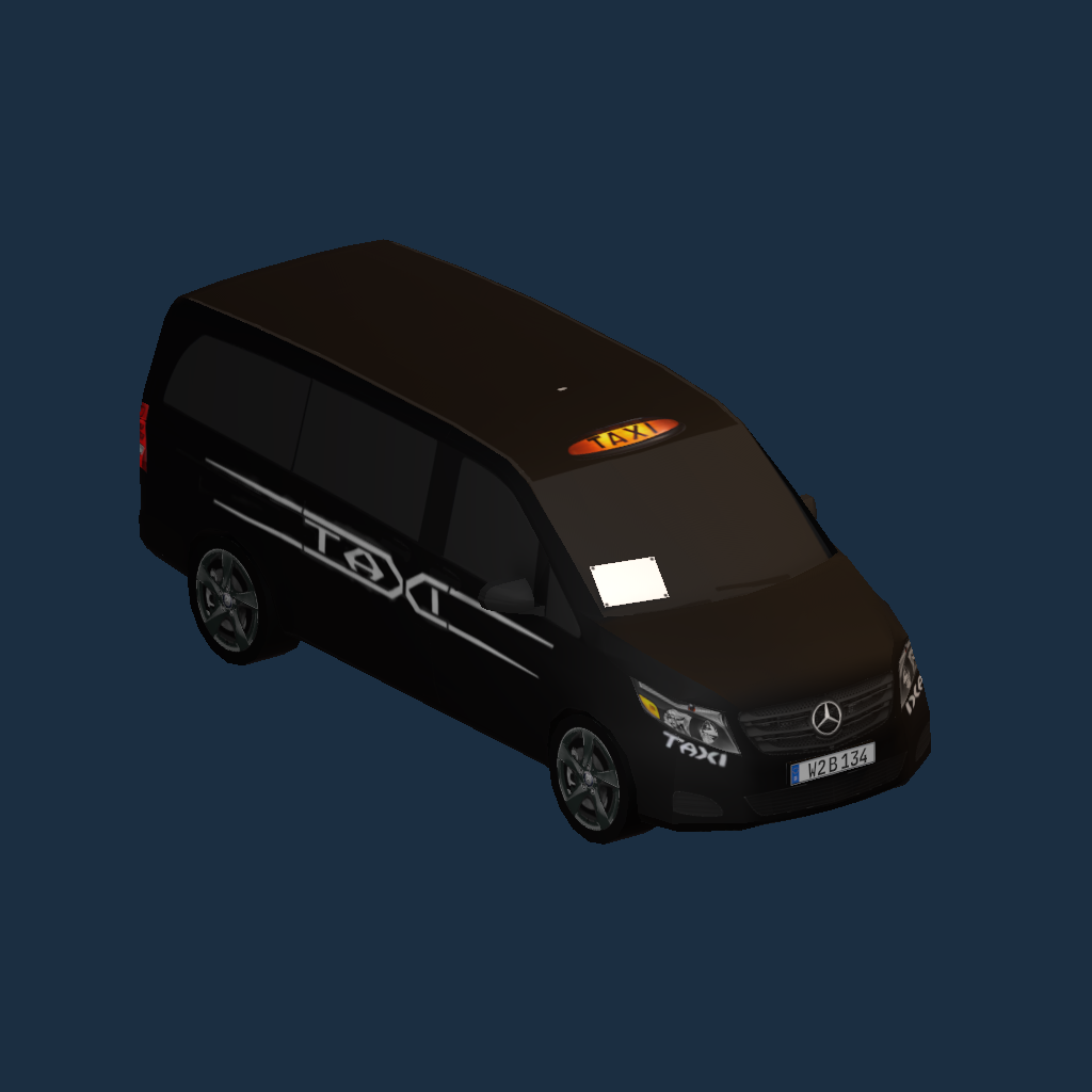 mercedes vito taxi grey decals