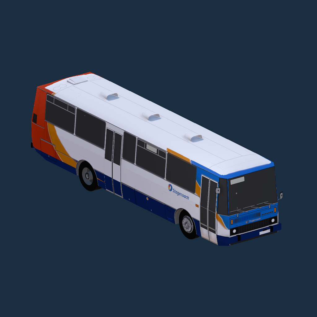 old weird stagecoach bus