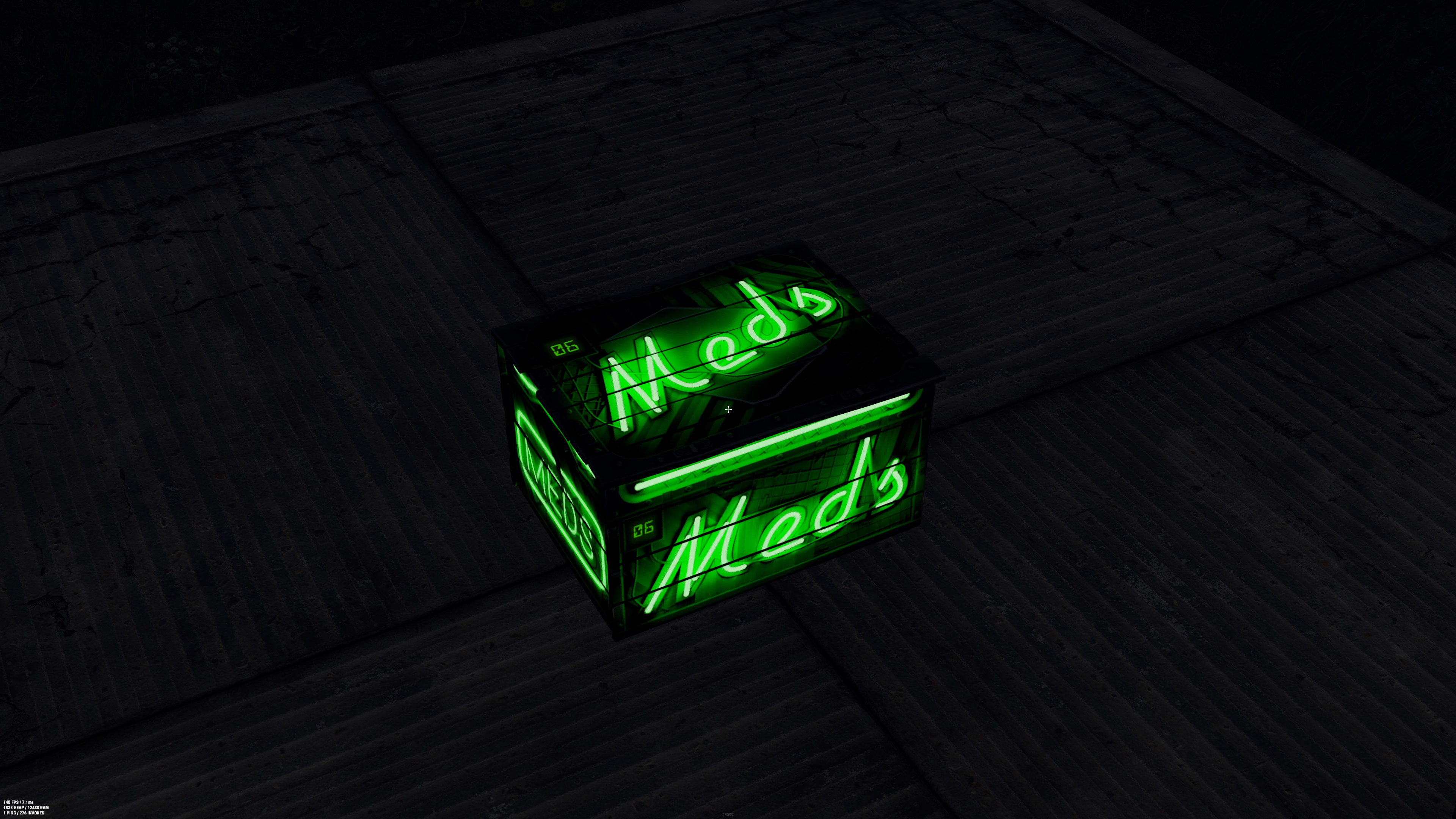 Neon Small Meds Storage
