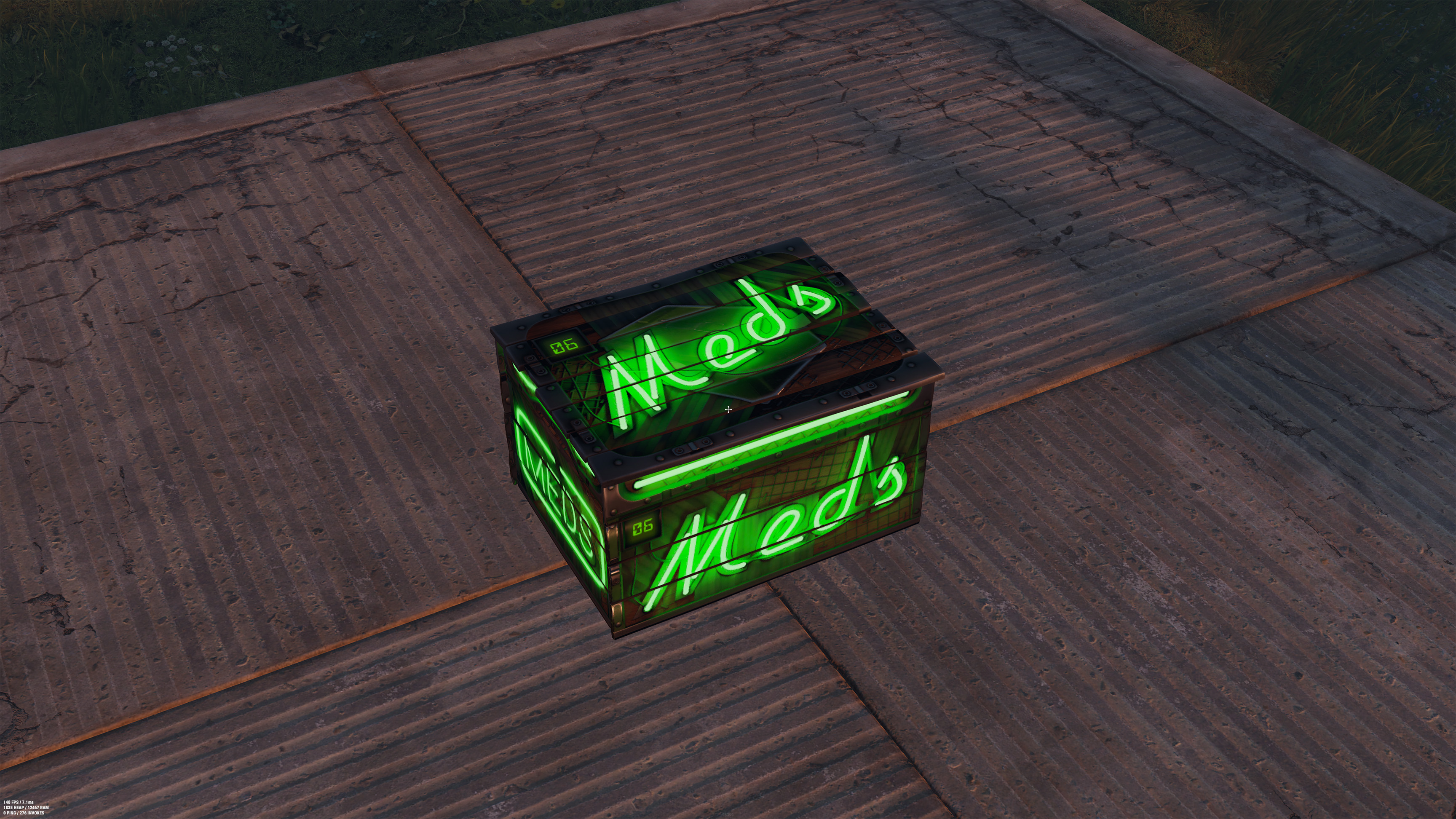 Neon Small Meds Storage