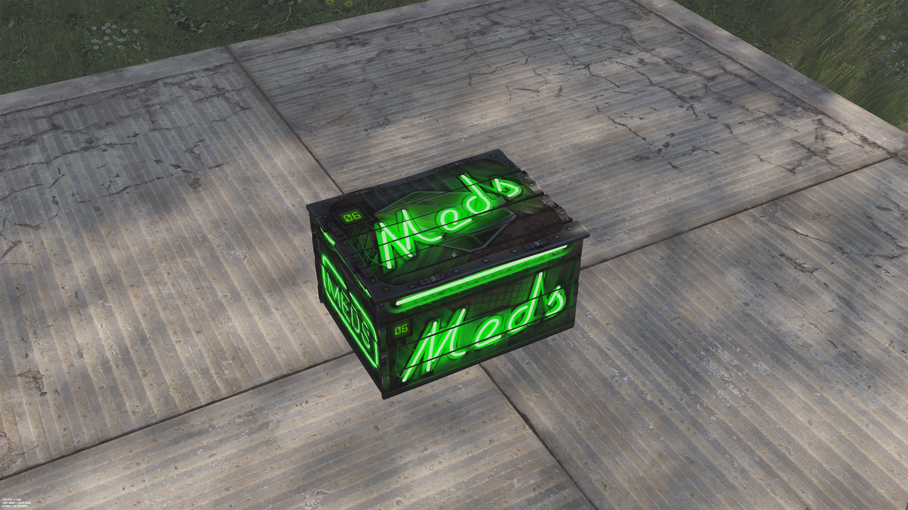 Neon Small Meds Storage