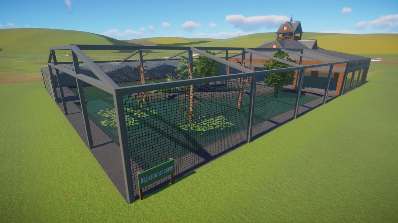 Starter Red Crowned Crane Habitat (new design 2024)