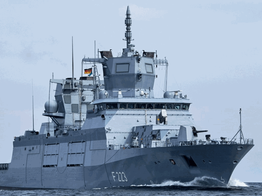 German Navy F223 Nordrhein-Westfalen (Baden-Württemberg Class F125)