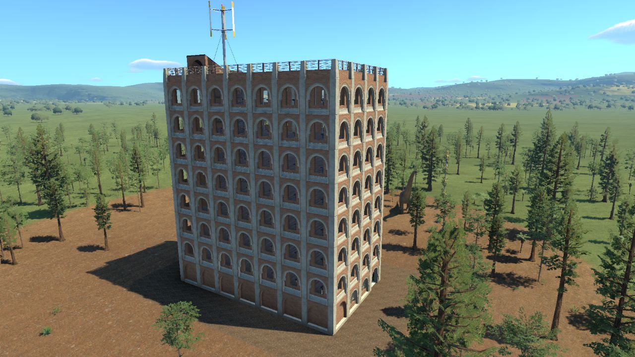 Tall Brick Building