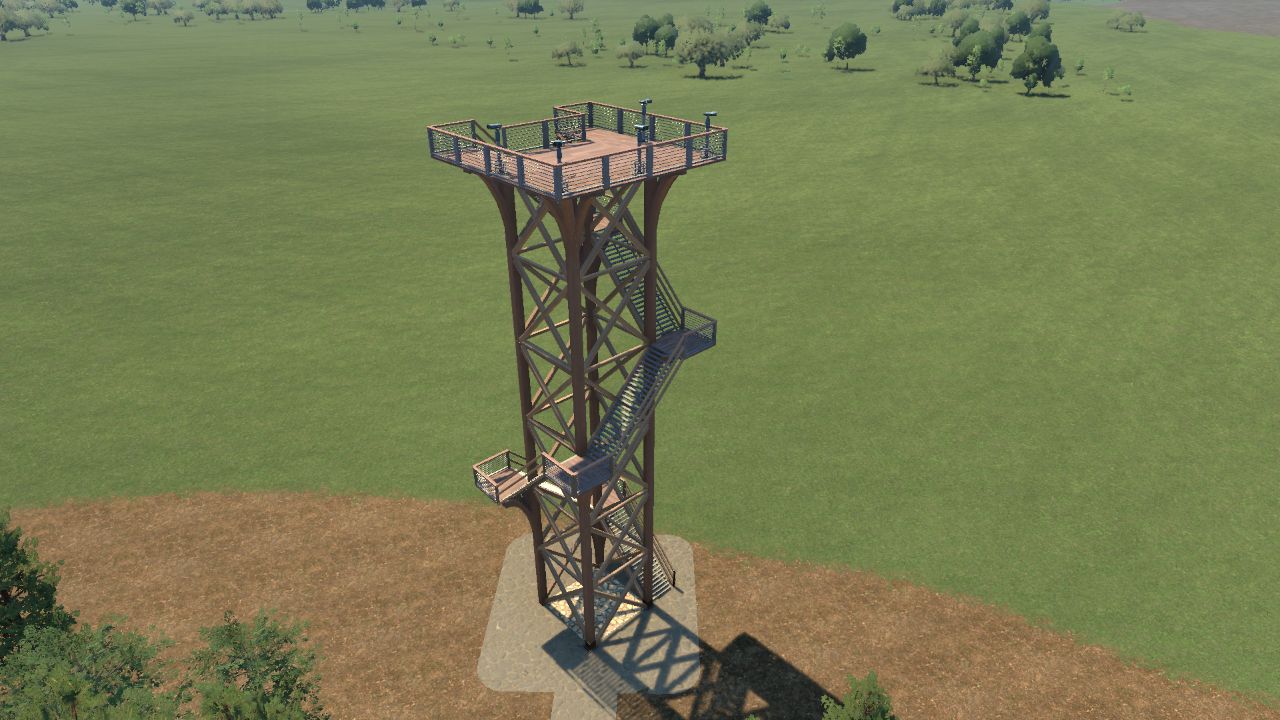 Tall Wooden Watch-Tower