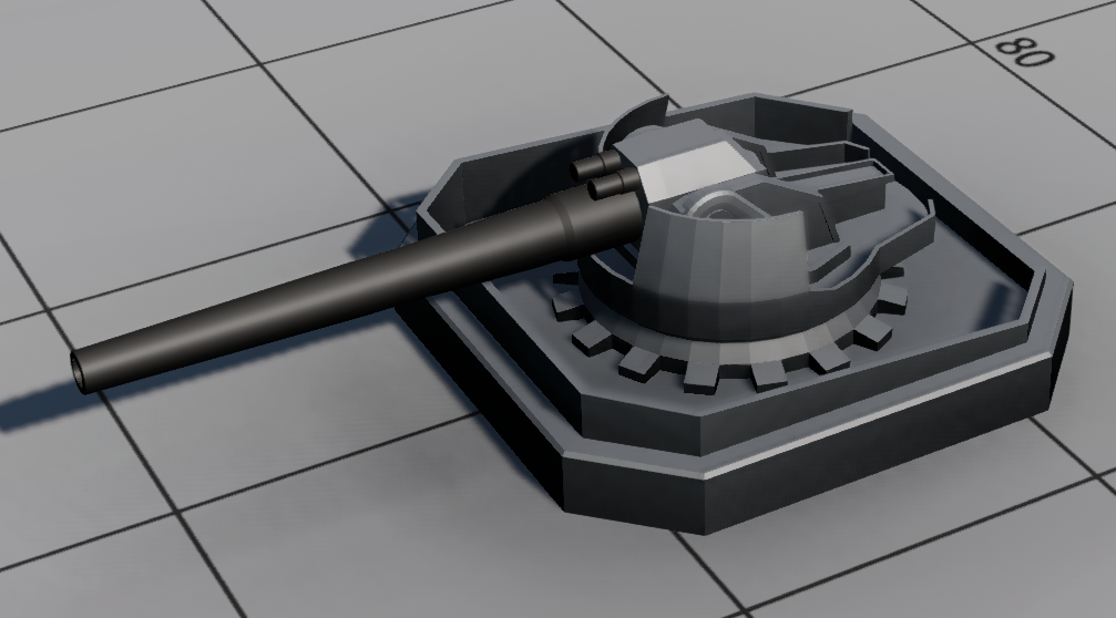 711mm deck gun 开放甲板炮