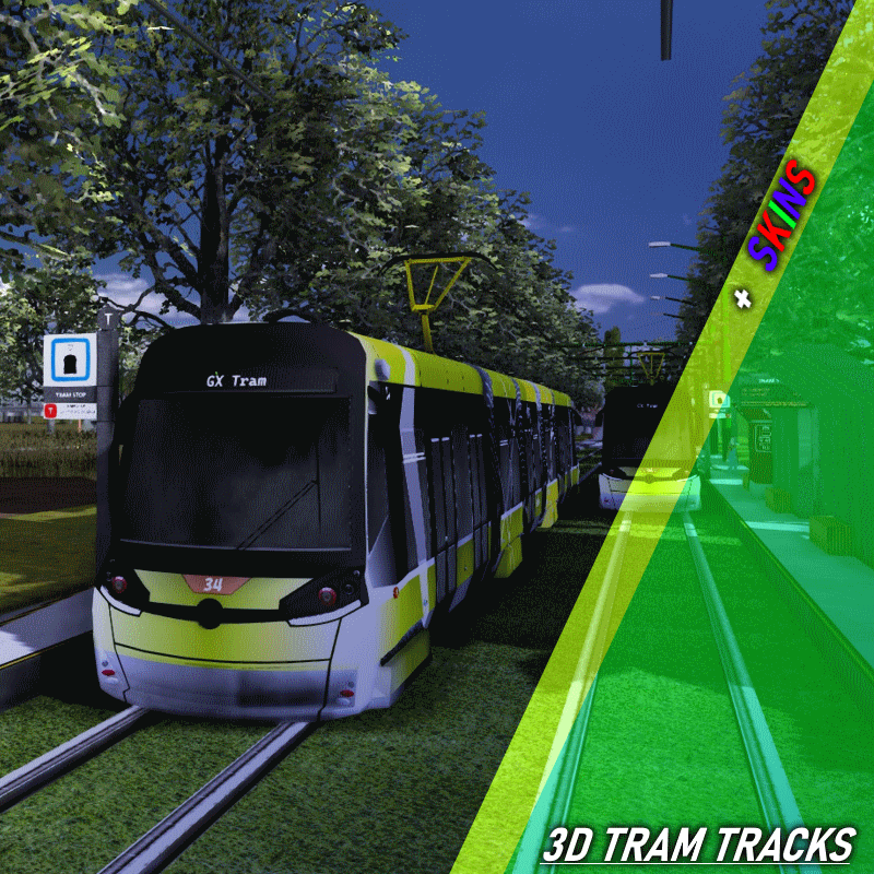 3D Tram tracks - Skins