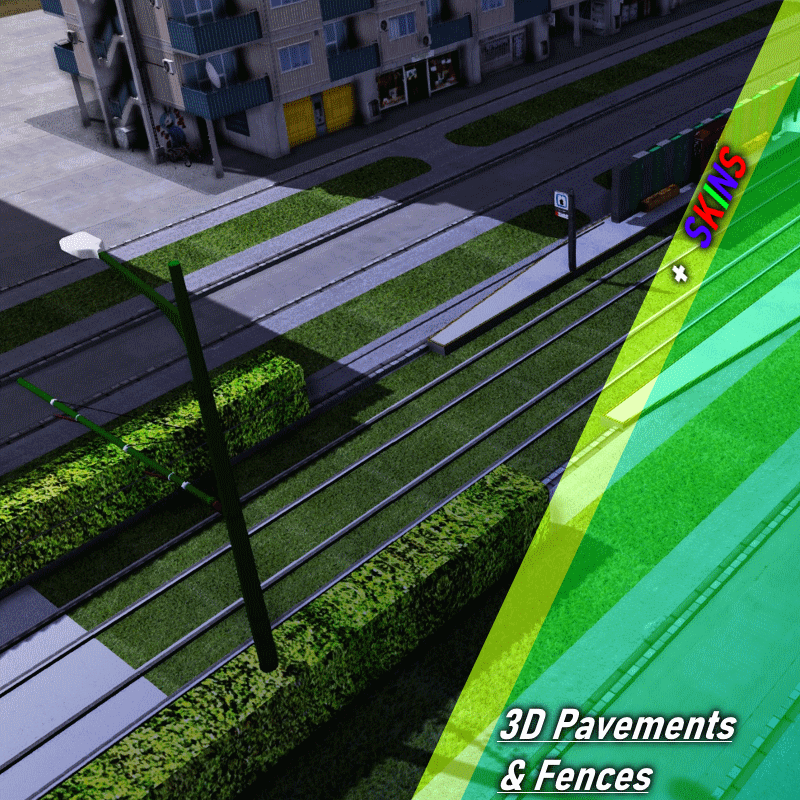 3D Pavements & Fences - skins