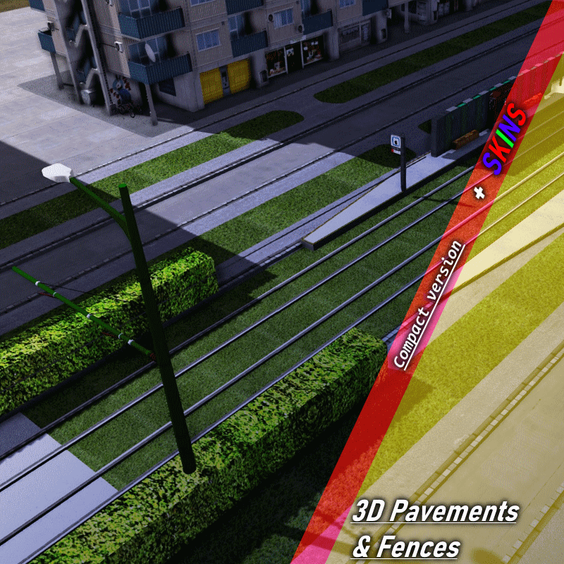 3D Pavements & Fences - Compact Skins