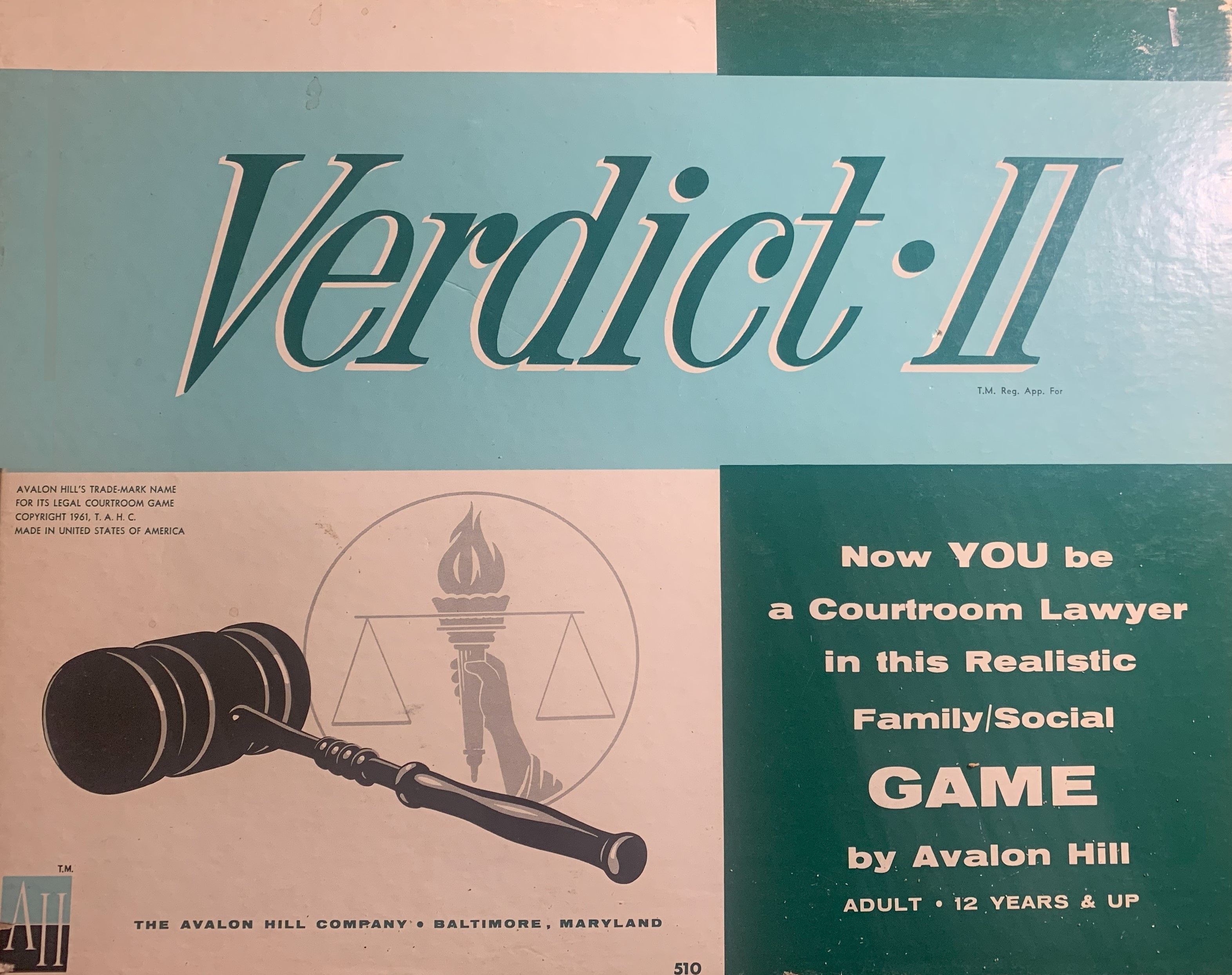 Verdict II (Avalon Hill, 1961)