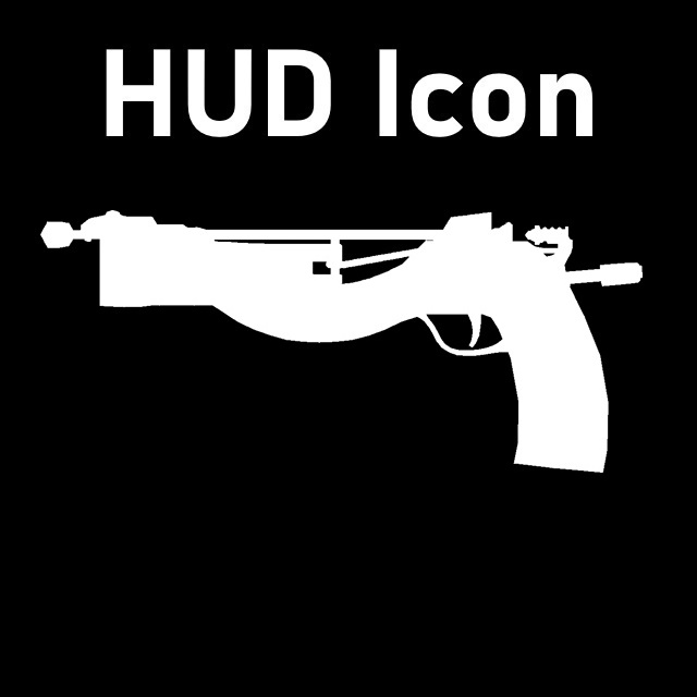 Bioshock Infinite - Crossbow (Noisemaker) HUD Icon (Grenade Launcher)
