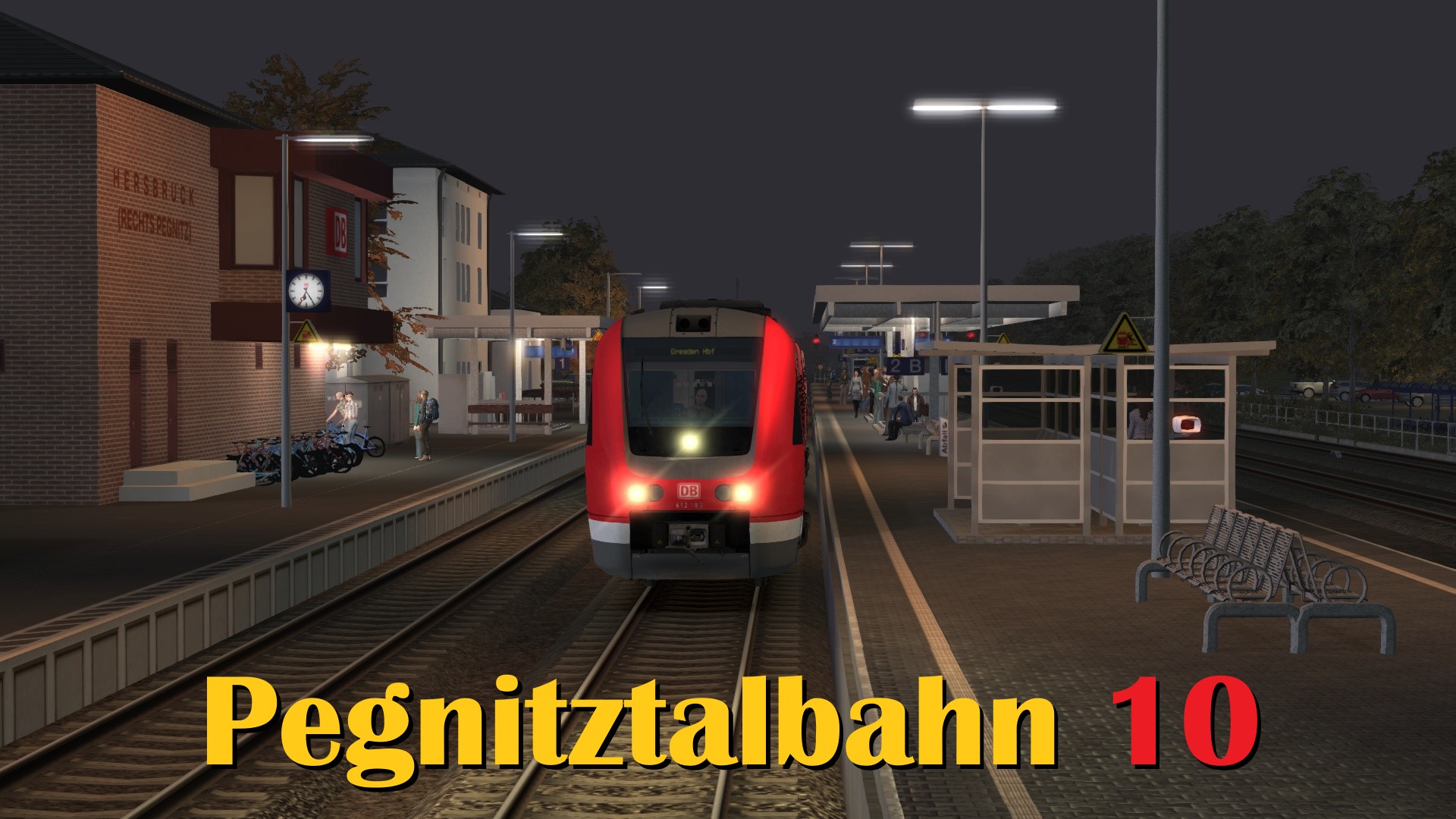 N.S1170 Pegnitztalbahn - Nurnberg Hbf DB BR 612 to Neuhaus