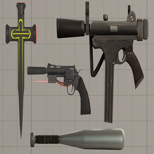 Team Fortress 2 Enhanced Small Weapons Pack #33 (Props)