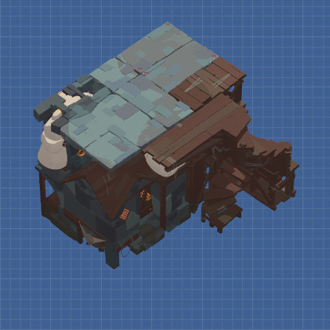 A ridiculously stackable hut