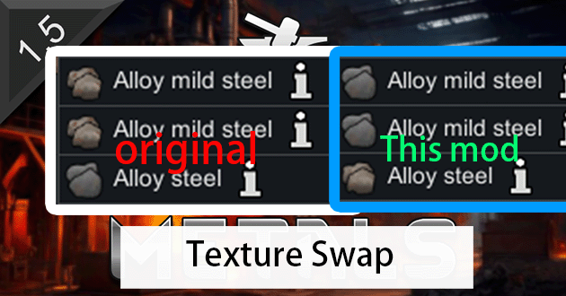 Swapped the textures of EM_Steel and EM_mildSteel