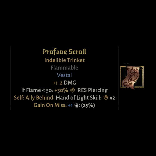 Flammable Profane Scroll