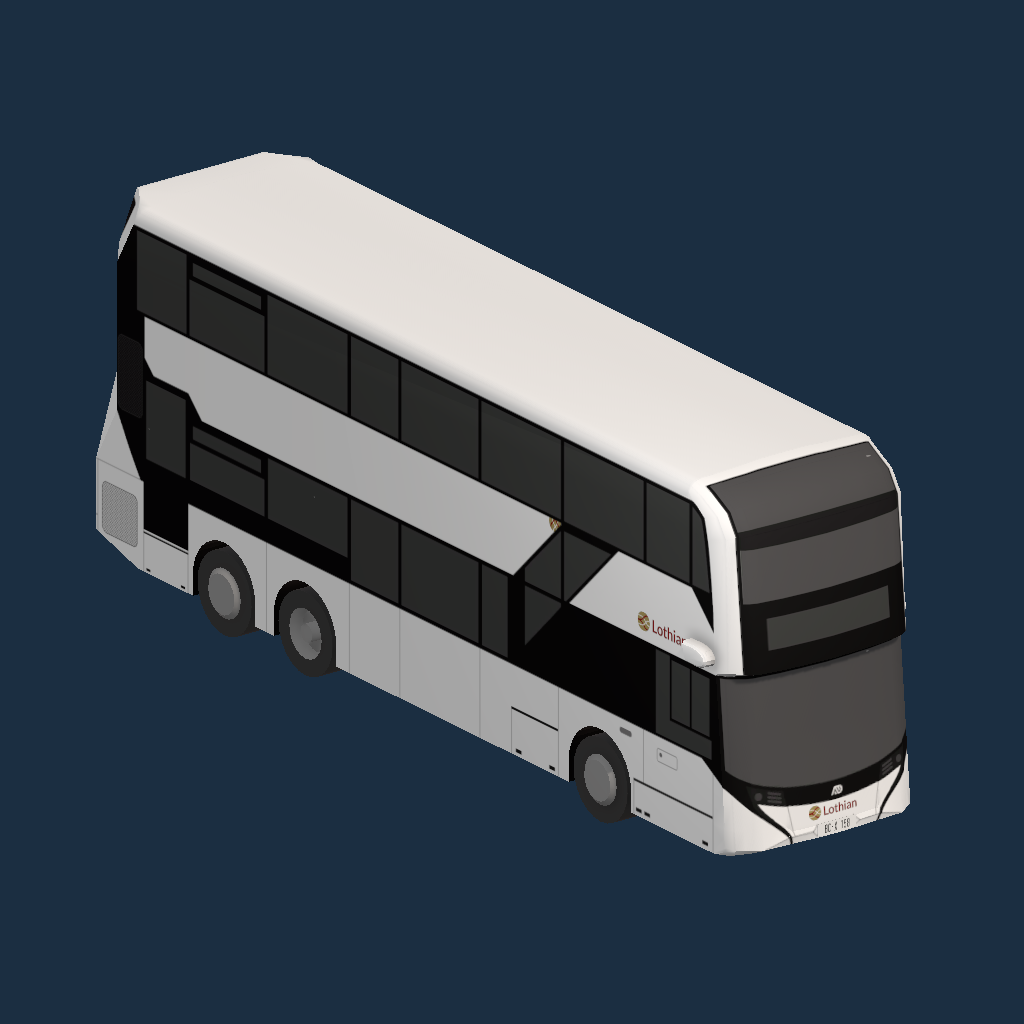 Lothian Buses White Bus Enviro 500 EV