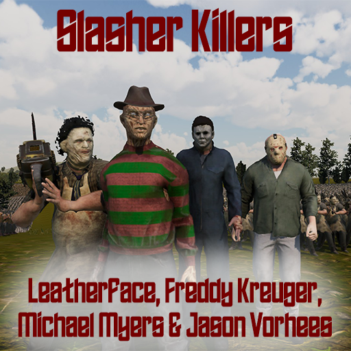 Slasher Movie Killers - Jason, Leatherface, Michael Myers and Freddy Krueger