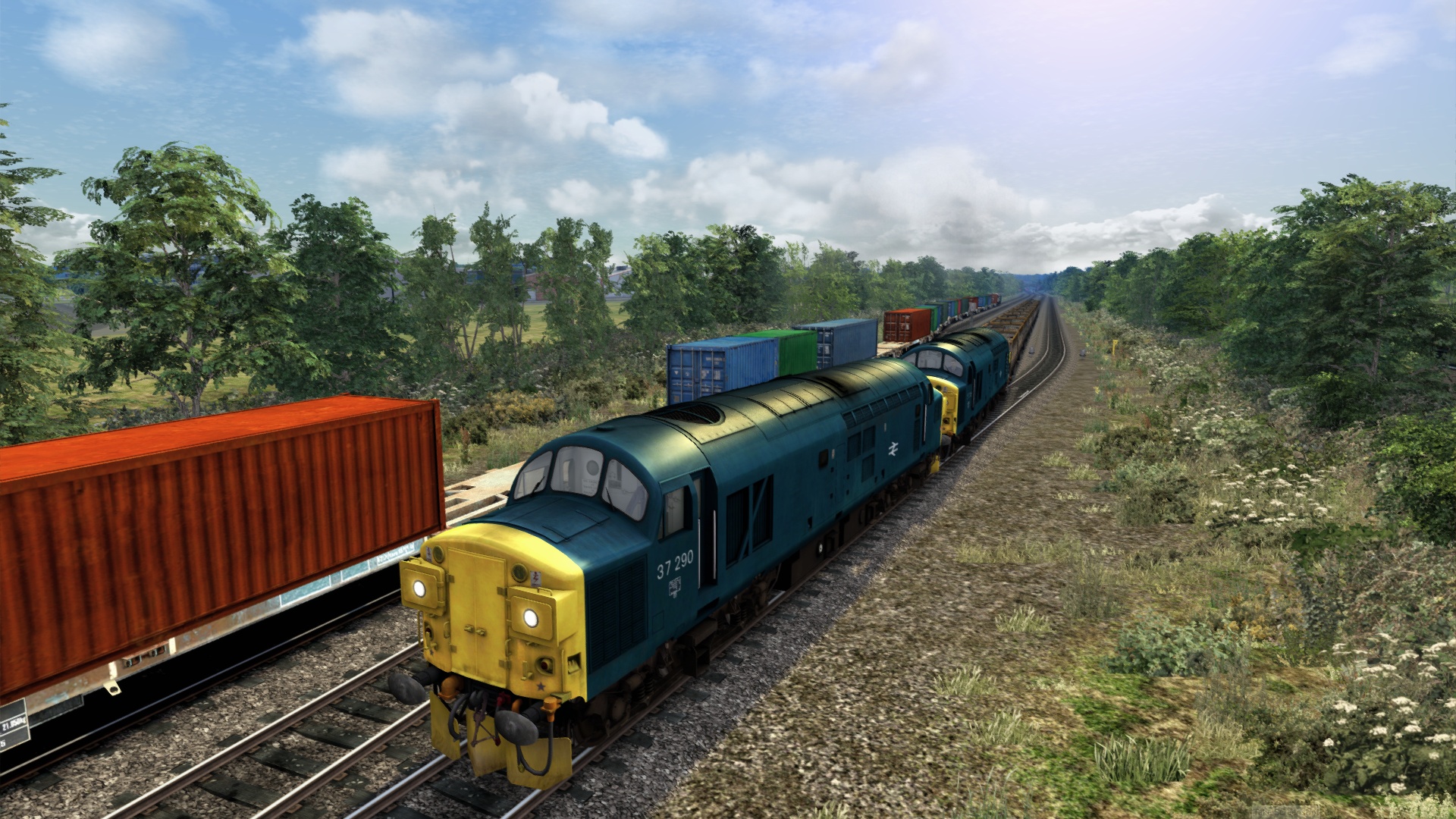 Class 37 6V55 Ballast Dunfermline to Glenrothes